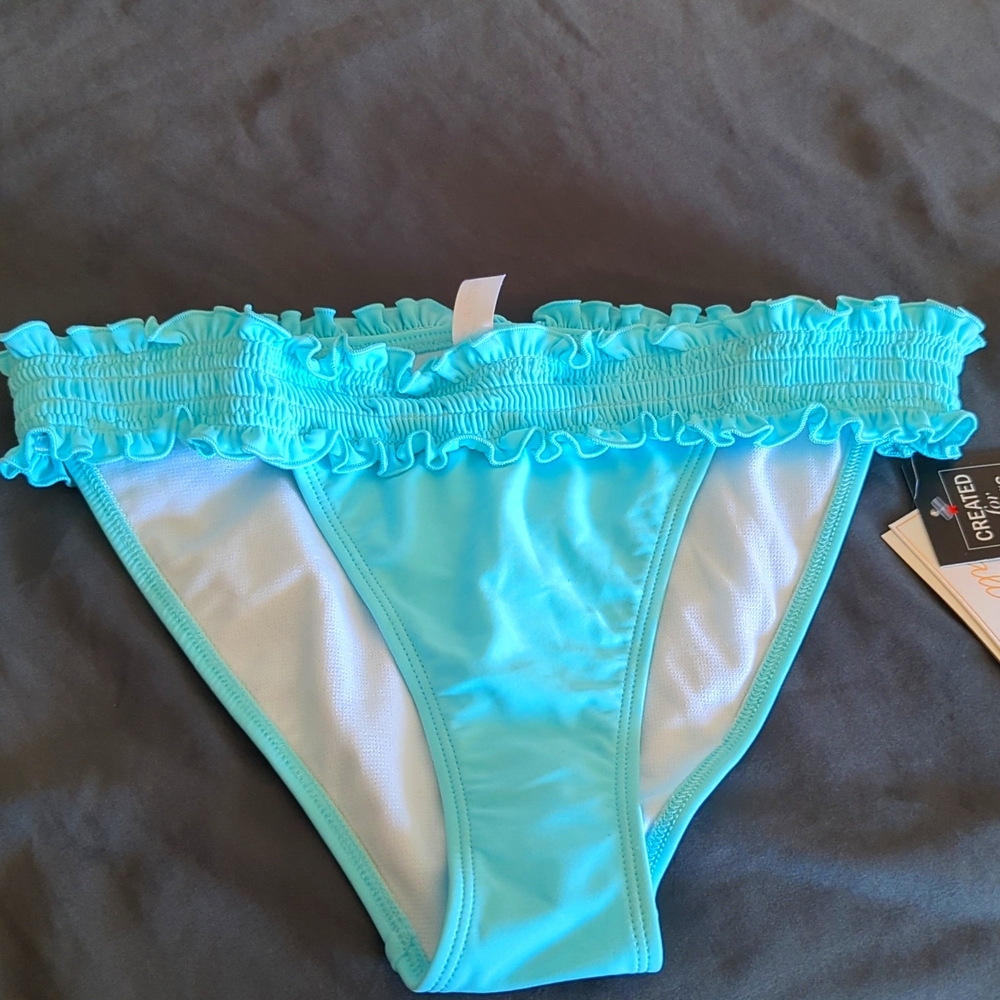 Salt + Cove Womens Ruffled Smocked Swim Bottom